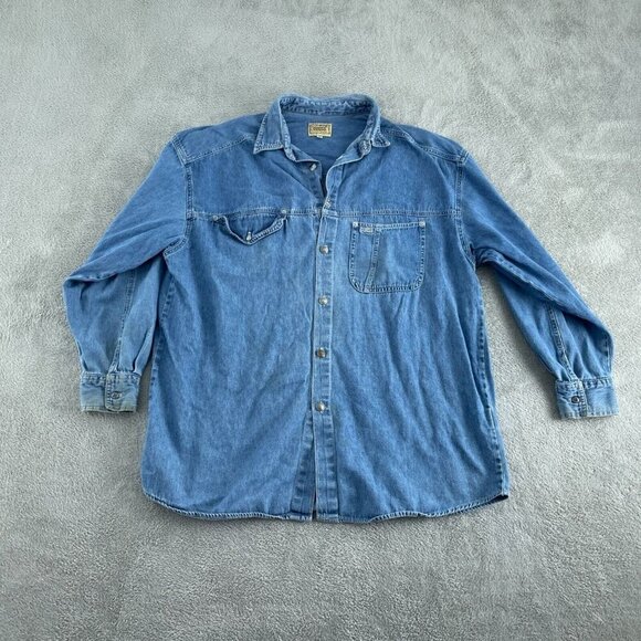 Vintage Guess Denim Shirt With Horse Print Mens Size M 4669 - Picture 1 of 11